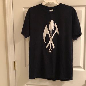 Black gravediggaz hip hop shirt large used good